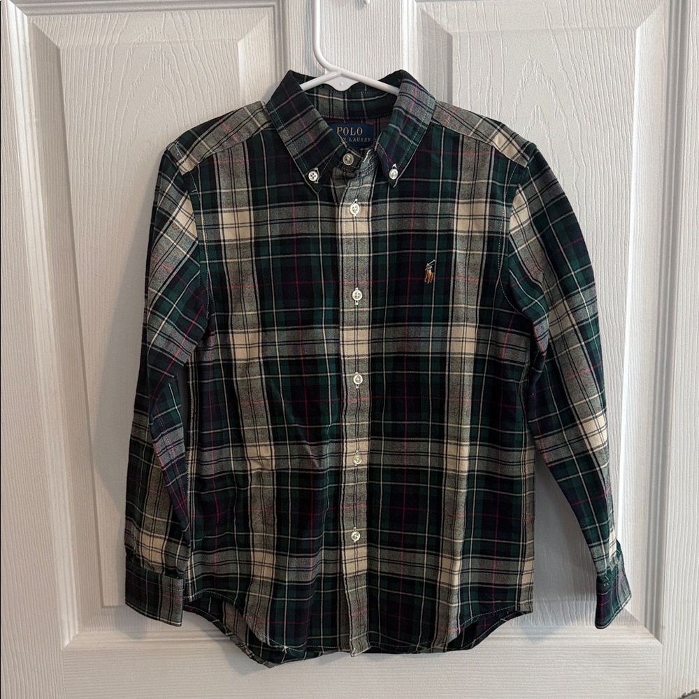 Polo by Ralph Lauren Kids Checkered Shirt - Green and Black